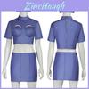 Costume d'Hôtesse de l'Air Cosplay Cinquième Élément Pour Halloween et Jeu de Rôle