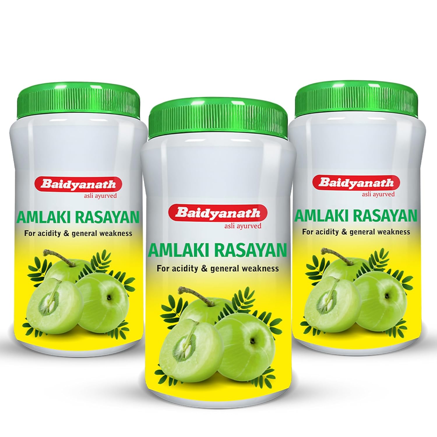 

Baidyanath Amlaki Rasayan Ayurvedic Supplement for Digestion, Energy, Acidity Relief, Hair Strength and Vitality – 120 g X Pack of 3