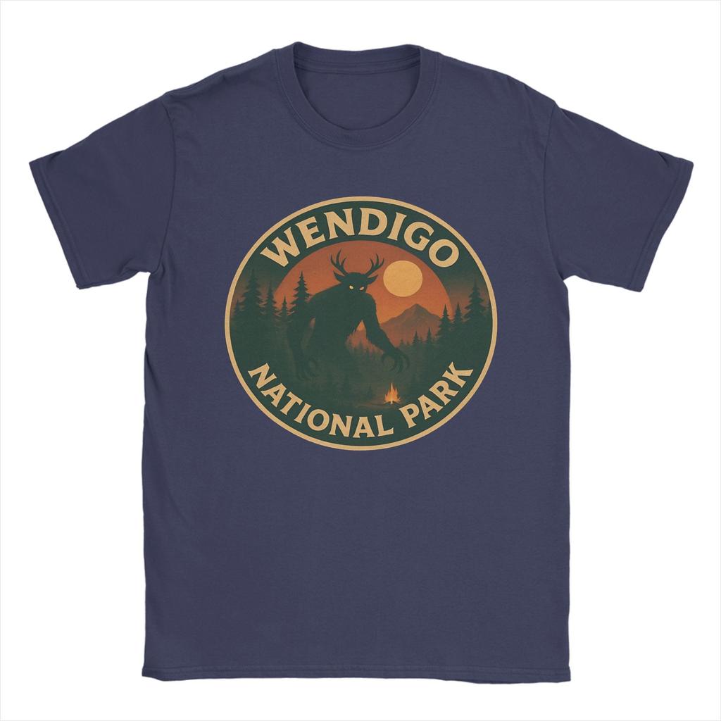 Neuheit Wendigo Nationalpark T-Shirt Unisex Baumwolle Kurzarm Rundhals Sommer Oberteile