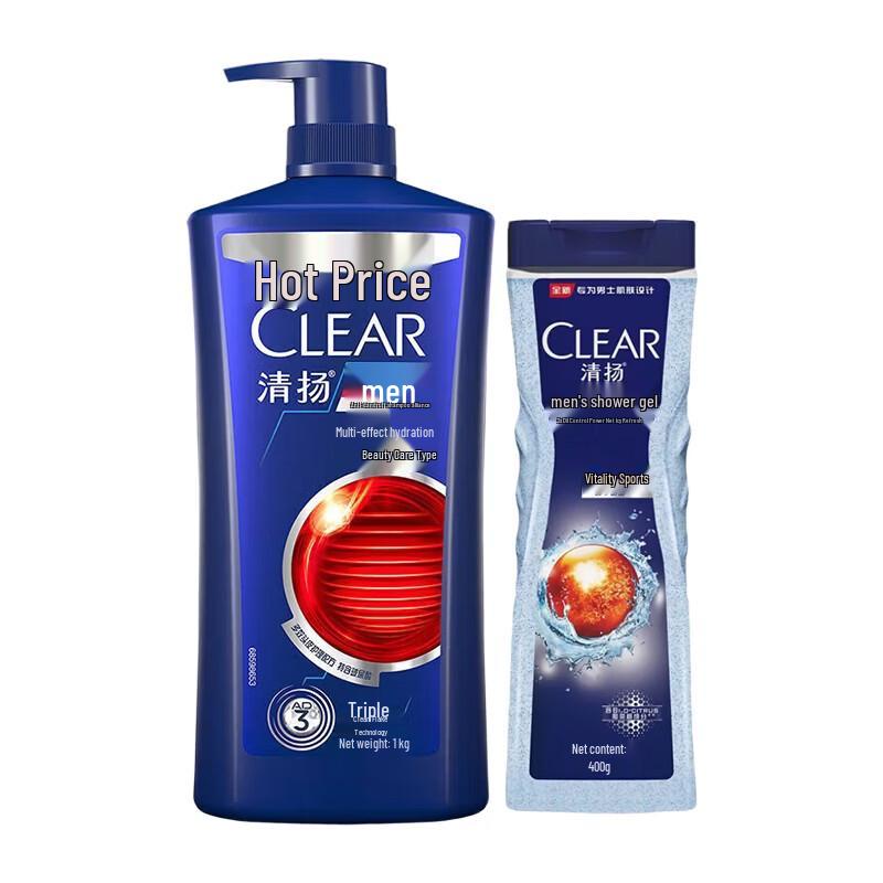 Набор шампуня и геля для душа против перхоти Clear Men