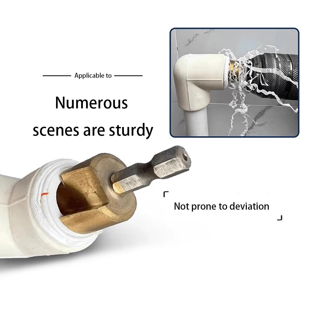 PPR Anheben Stufenbohrer 6,35 mm Sechskantschaft Stufenbohrer Vollständiger Öffnungsprozess Aufweitbohrer Wasserrohr-Verbindungswerkzeug