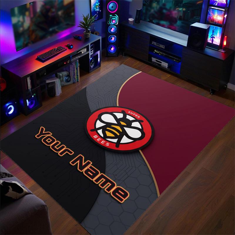 Crystal Velvet Rug Brentford Football Print Custom Name Text Floor Mat Home Decor