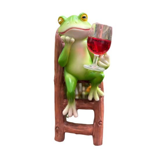 Garden Ornament Pot Hanger Frog Ladder Design Weather-Resistant Resin Pot Edge Ornament Plant Display Accessory