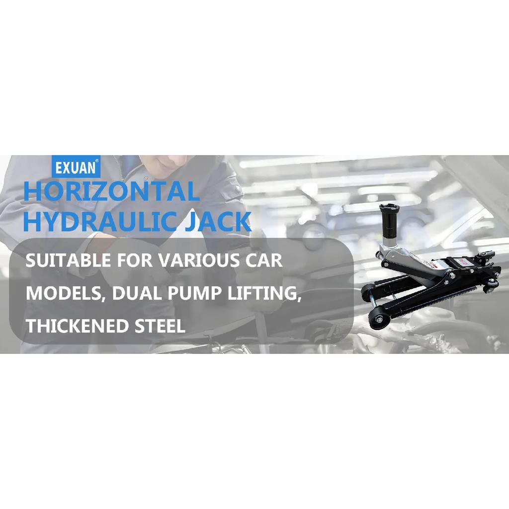 2.5T/3T Car Vehicle Lifting Jack Off Road Professional Car Maintenance Tools With Safety Valve Jack Horizontal Hydraulic Jack