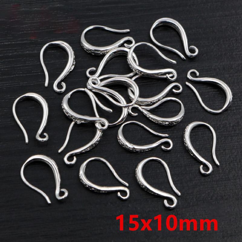 20pcs Craft Brass Small Earring Hooks Wire 4 Styles French Lever Earrings Hooks DIY Jewelry Making Accessories Findings