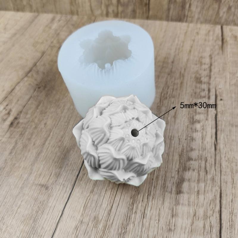2Pcs Incense Holder Mold Lotus Incense Stick Base Silicone Mold Incense Holder Tray Epoxy Resin Mold Home Decorations