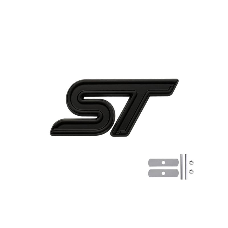 ST Logo Grille Badge τρισδιάστατο μεταλλικό έμβλημα αυτοκόλλητο για ST Line Fiesta Focus Edition Car X KUGA Mondeo Ecosport Αξεσουάρ