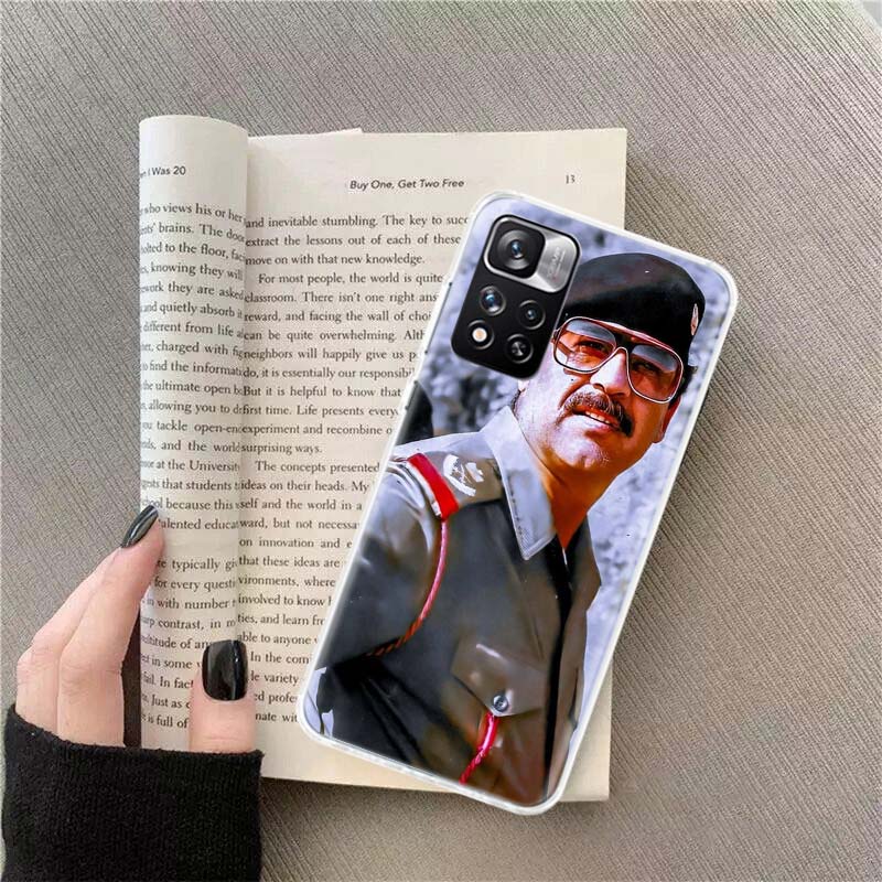 Etui Fashion Saddam Hussein Iraq Arabic Phone Case For Redmi Note 13 12 Pro Plus 14 15 Pro 5G 11 11T 11E 11S 10 Pro 10S 9 9S Cov