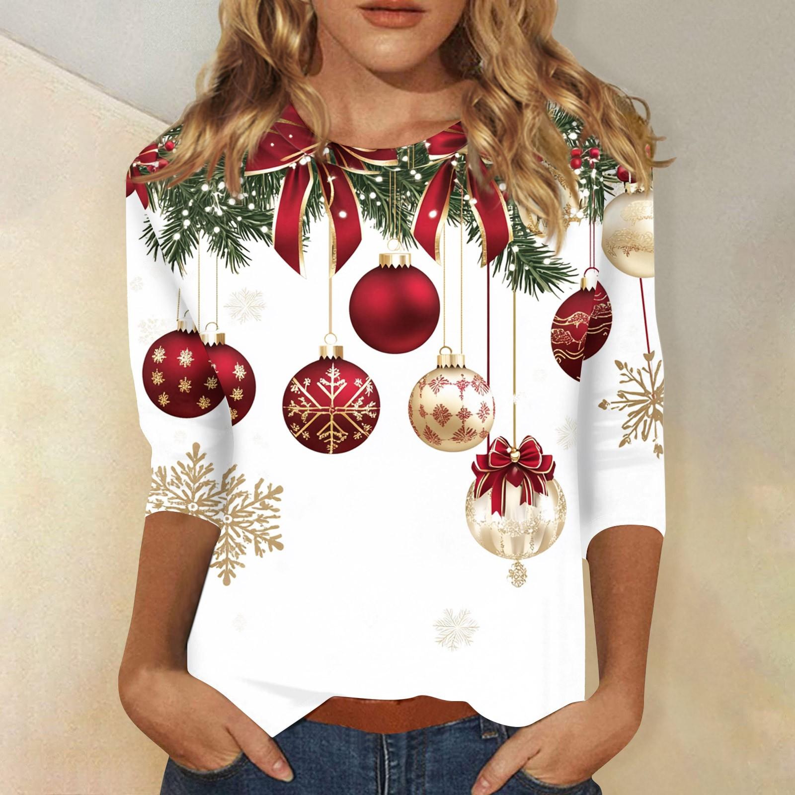 

Рубашки с рукавом 3/4 для женщин, футболки с принтом, блузки, повседневные, больших размеров, базовые топы, пуловеры XXXXL