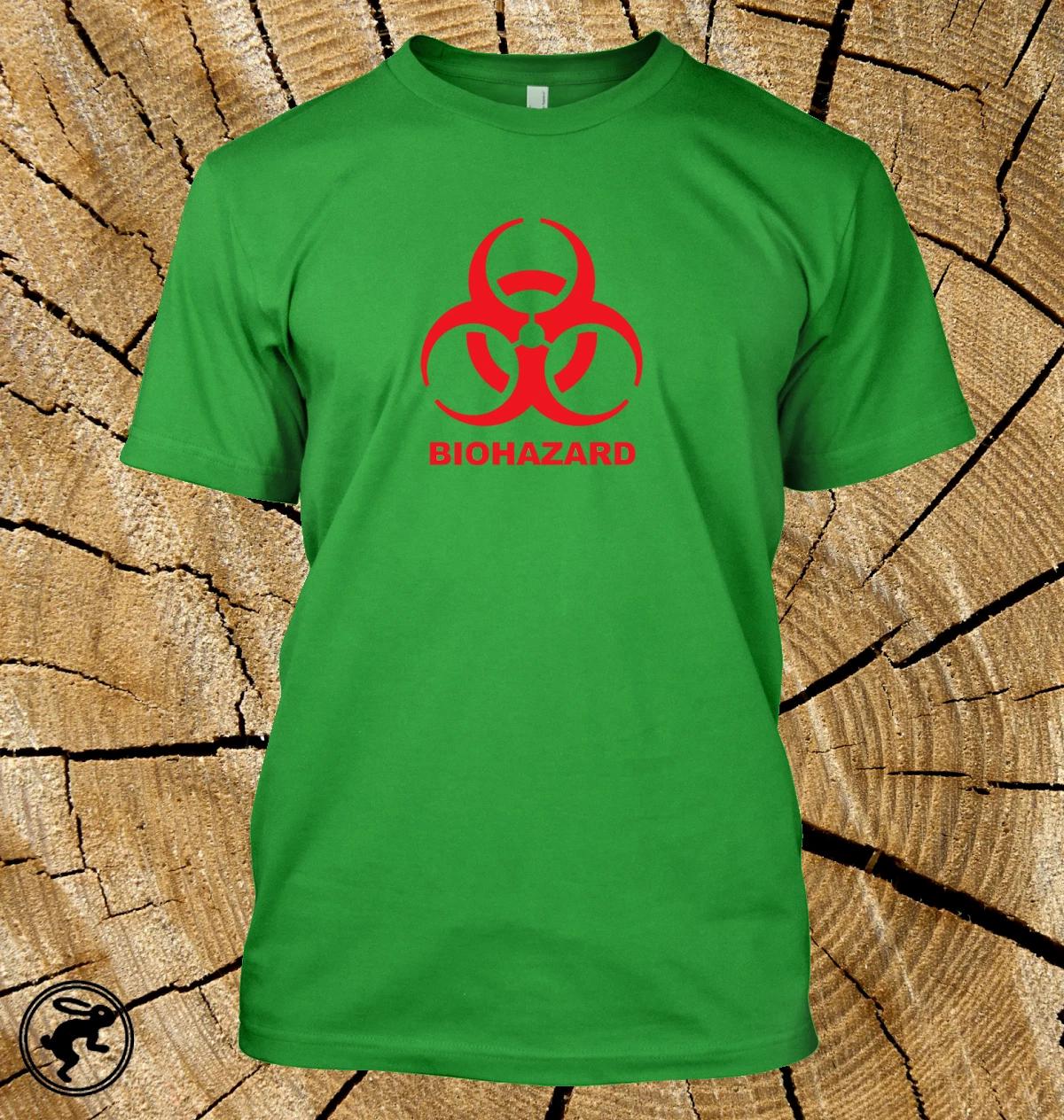 BIOHAZARD T shirt Perfect for the Zombie Apocalypse or Health and Safety etc XXXL