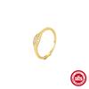 S925 Silver Water Drop Diamond Double-Layer Ring Women'S Niche High-End Sense Light Luxury Temperament Women'S Wind Cold Wind