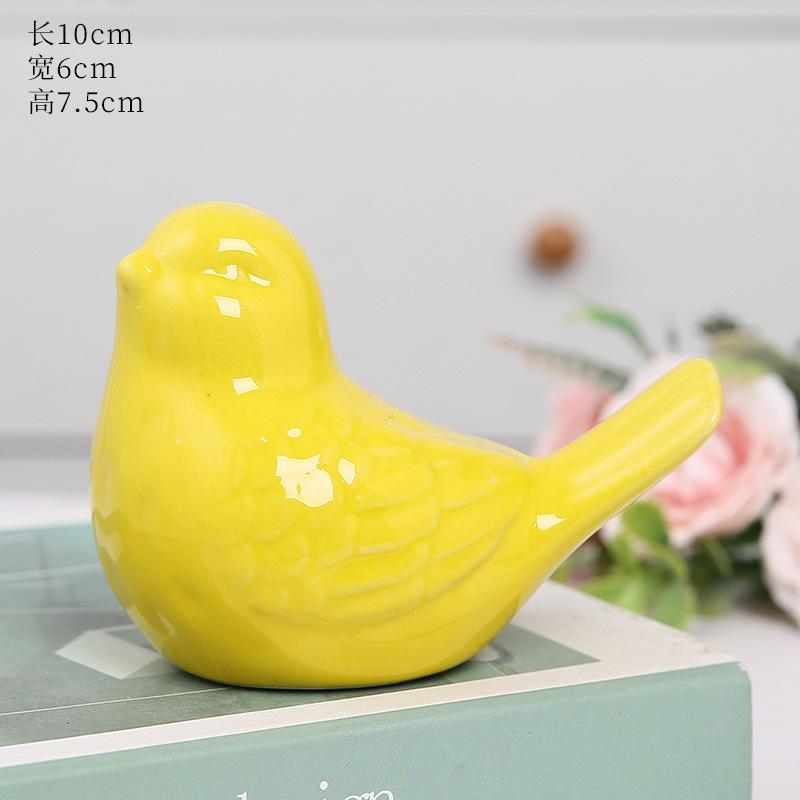 Cute Ceramic Bird Ornaments Simulated Accessories Home Ceramic Ornaments Decorations