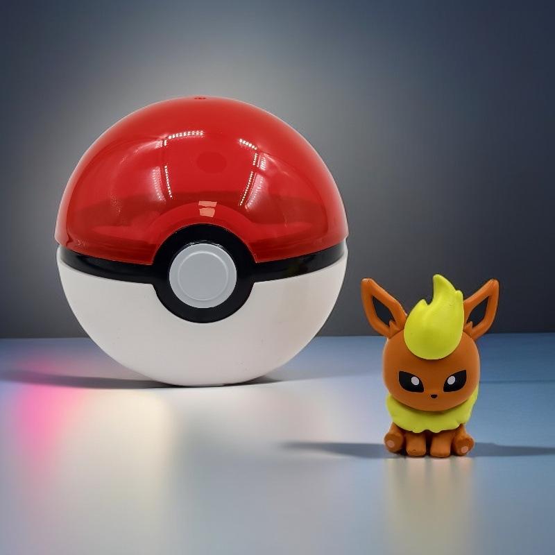 Pokémon Pikachu Mini Figure with Poké Ball Ornament - Tiny Adventure Car Décor & Birthday Gift Gashapon