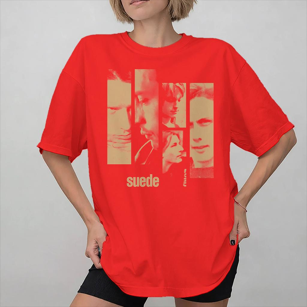 Unisexs Womens Suede Rock Band T Shirt Cotton Graphic Print TShirt Clothing Outfits