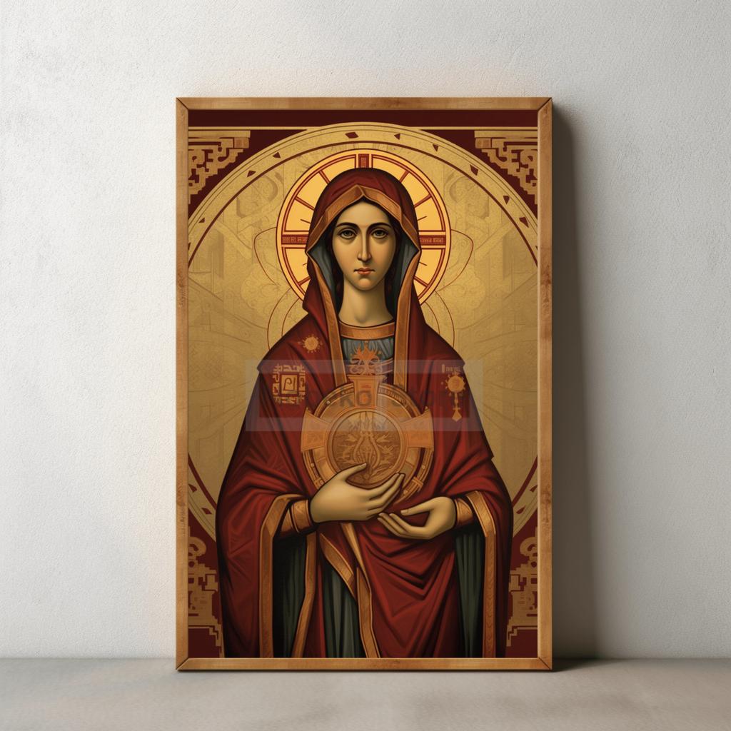 Religious Byzantine Catholic Art Prints Modern Christian Posters Gospel Figure Illustration Canvas Painting Pictures Home Decor