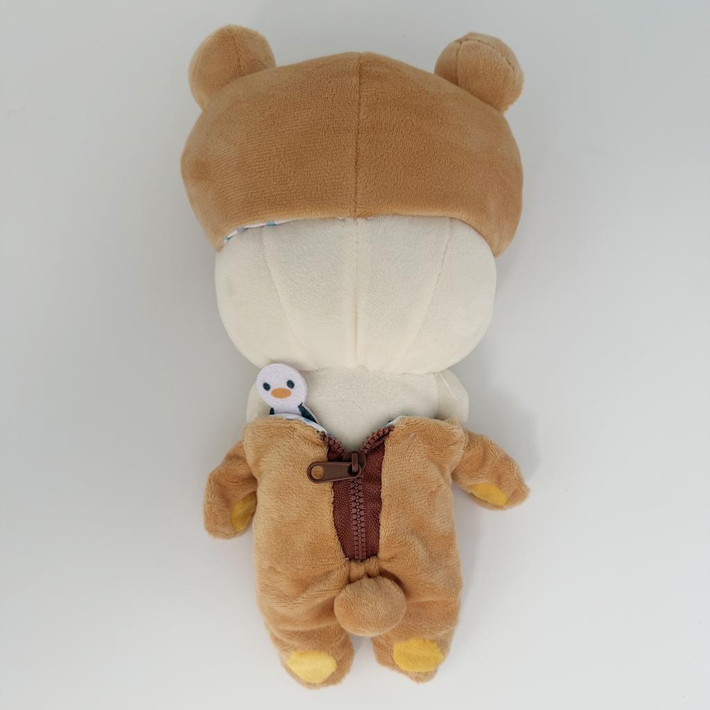 Cute Brown And White Bear Rilakkuma Plush Cute Toy Doll Set For Napping Cuddling And Casual Home Display Decor