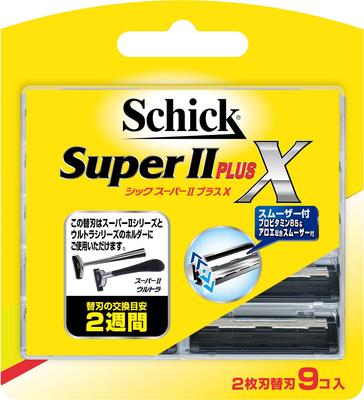 Lâmina de barbear Schick Super II Plus X 2 lâminas (9 peças)