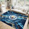 Manchester City Design Crystal Velvet Carpet Cozy Non?Slip Printed Rug For Bedroom Living Room Entrance