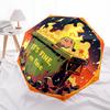 1 PC Automatic Folding Umbrella - Flame Art Pattern, Portable & Foldable Design with 8 Ribs, Christmas Birthday Gifts