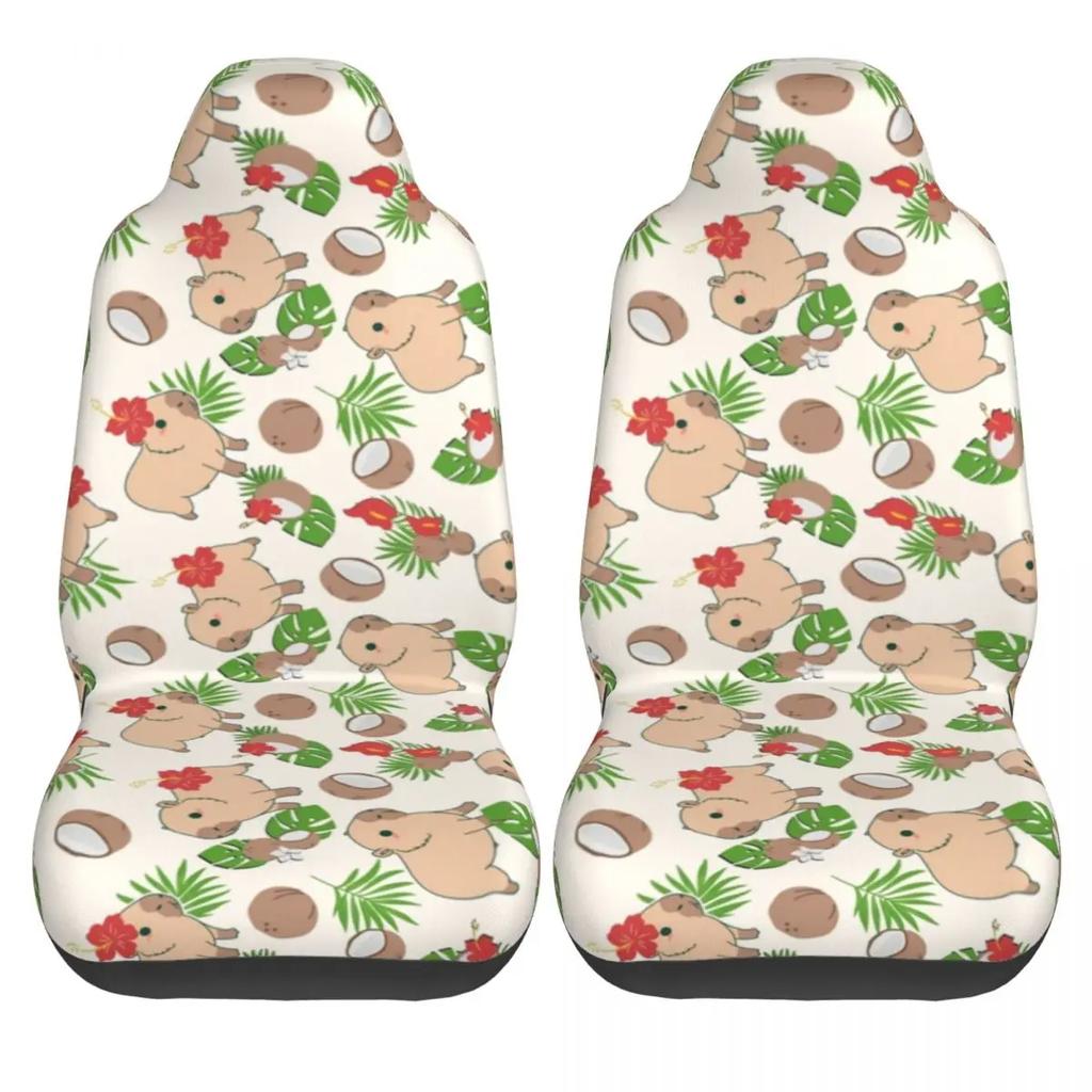 Capybara Coconut Dog Car Seat Cover Waterproof Suitable For All Kinds Models Animal Seat Cushion/Cover Fiber Car Accessories