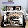 Kaiju No. 8 Pattern Bedding,Quilt Set Quilt Cover Pillowcase Home Birthday Gift (1 * duvet cover + 2 * pillowcase, without core)
