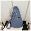 New lightweight trend solid color sexy large capacity simple fashion commuter messenger shoulder breast bag