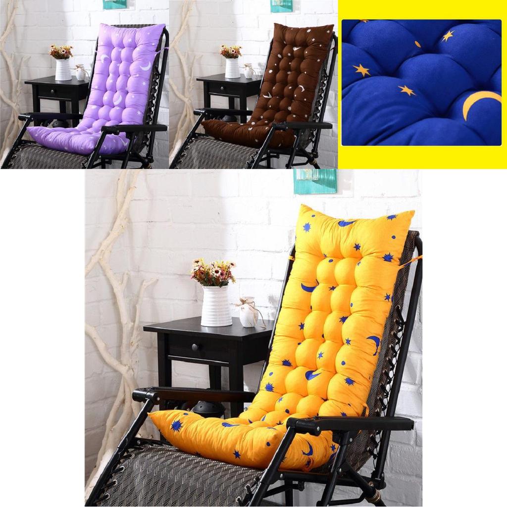 Premium Garden Rocking Chair Pad With Thick Padding And Star Moon Pattern