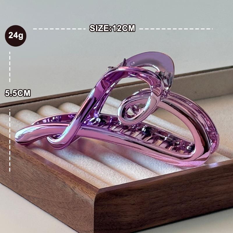 

Гальванизированный Захват Большой Захват для Волос Зажим для Волос Детский Затылок Прическа Акула Зажим Аксессуар для Волос Gradient purple