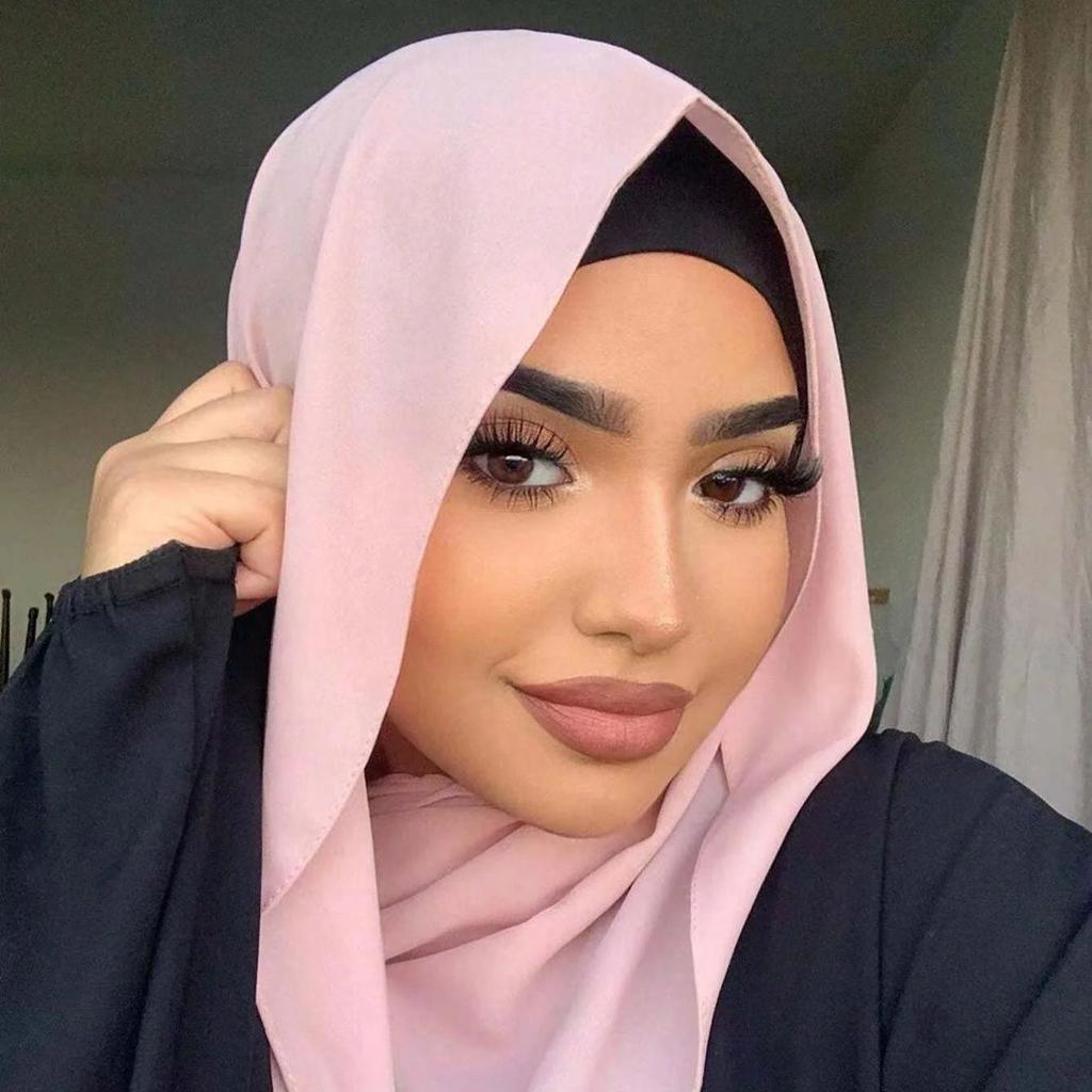 Premium Chiffon Hijab Scarf For Women Turban For Veil Scarves Muslim Hijabs For Woman Shawls For Veils Hijab Accessoires Ramadan