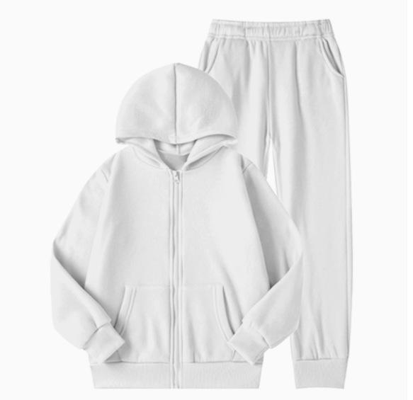 Conjunto de Sudadera Trendy Europeo y Americano para Niños y Niñas - Tallas Mediana y Grande, Múltiples Colores
