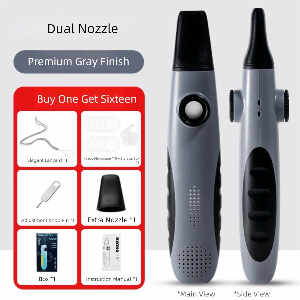 Portable Double Hole Kazoo Multi Colors Accompaniment Kazoo Wind Instrument  Music Gift