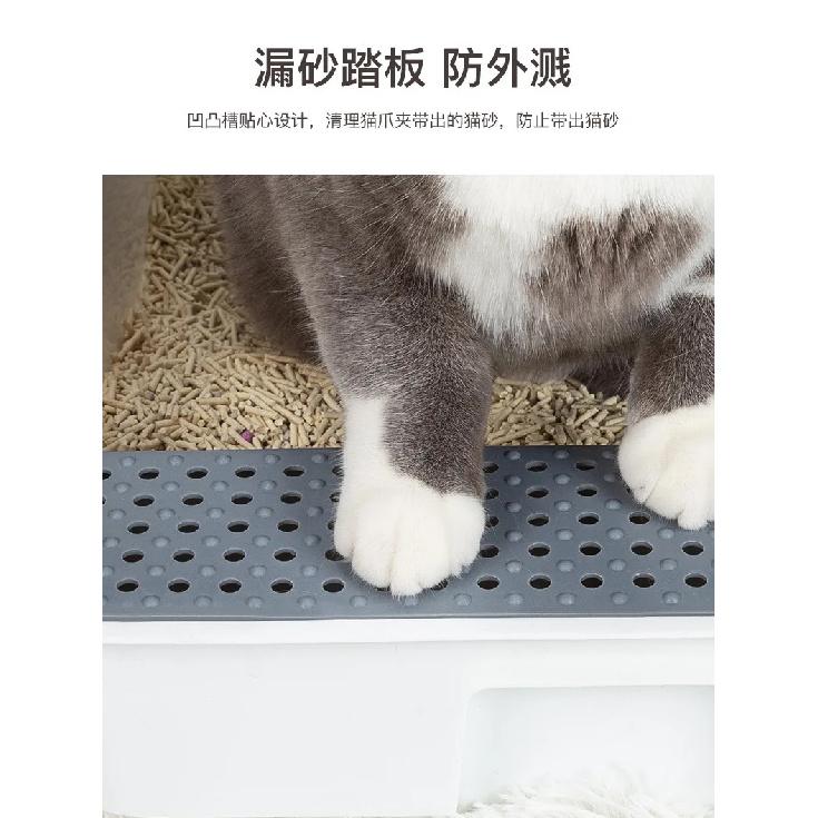 Large Full Semi-Enclosed Cat Toilet, Cat Litter Box, Anti-Sand, Small Size, Large, Full, Supplies