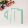 Bookbinding Ruler  T/L-Shaped Ruler Spacing Guide Corner Cutting Square Set for Scrapbooking Album Making Self-made Cover