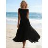 European and American Vacation Elegant Party Vacation Elegant Chiffon Dress New