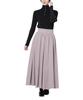 Nano Universe Brushed Peach Gathered Voluminous Size F Women's Skirt, 020, Gray, 673-5230321