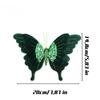 Velvet Butterfly Red Green Xmas Tree Simulated Butterfly Hanging Ornaments Christmas New Year Party DIY Home Decoration Supply