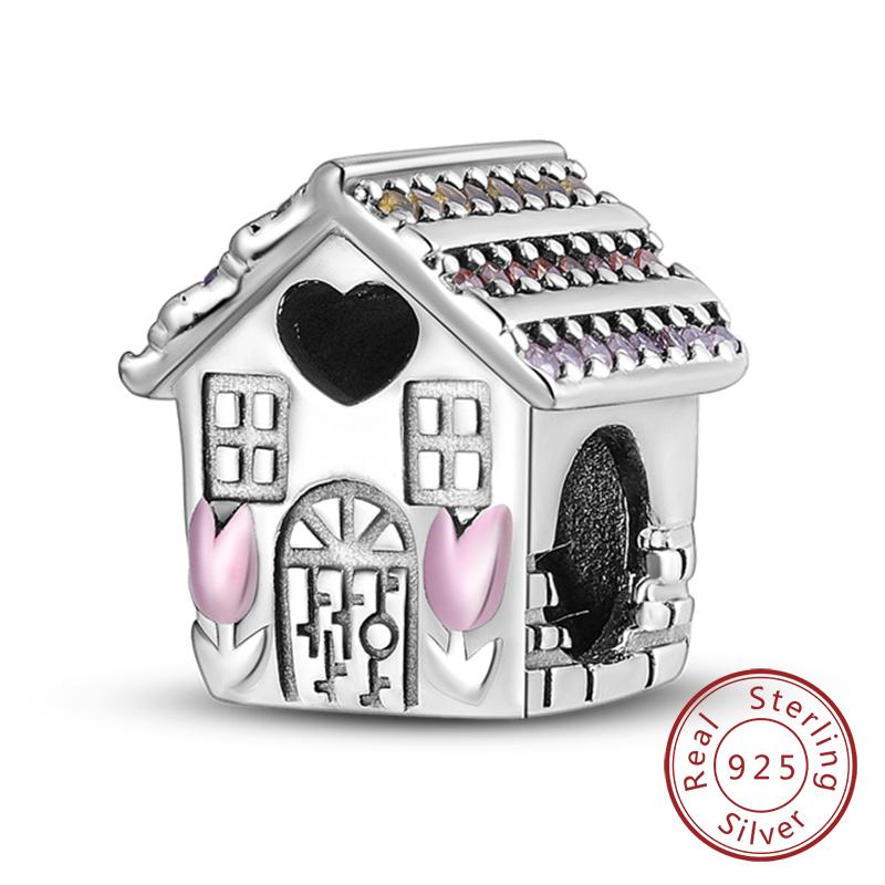 Silve Charms Beads Forever Love Heart Sister Family Life Charms Dangle For Bracelet Woman Jewelry Gifts