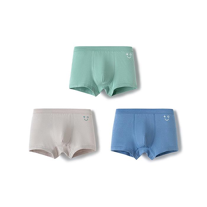 Balabala Girls' Cotton Boxer Shorts - 3-Pack, No-Wedgie, Skin-Friendly, Small to Large Sizes