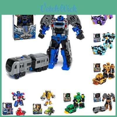 Verwandelbares Auto Roboter Mech Actionfigur Spielzeug Cartoon Sammlerstück Mit Puzzle-Montage Kunststoffmaterial