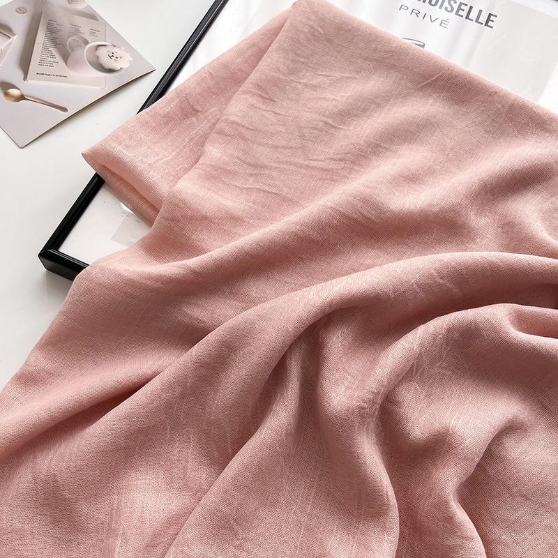 Solid Cotton Pashmina Shawl Lady Wrap Warm Winter Scarves Hijab Design Print Female Foulard Bandana Stoles Scarf  NEW