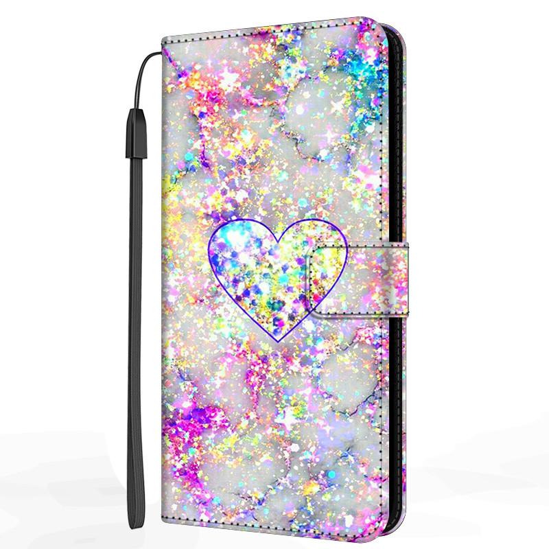 Marble Leather Case For Samsung Galaxy S20 S21 FE Ultra Plus M32 M52 M22 A12 A22 A22S 5G Flip Cover Stand Wallet Book Funda Case