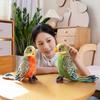 23cm Simulation Plush Toy Parrot Bird Stuffed Animal Doll Cute Children's Birthday Christmas Party Gift Animal Plushie
