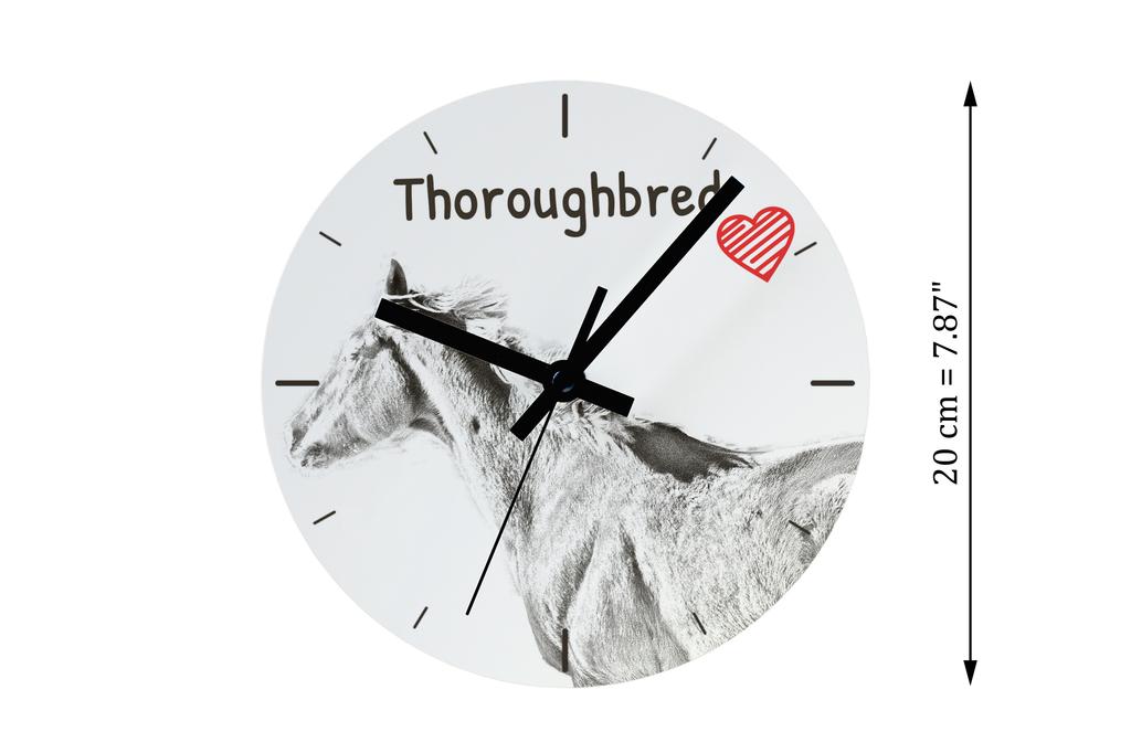 Thoroughbred – Wall clock with a horse, shelf clock with a print | Art-Dog