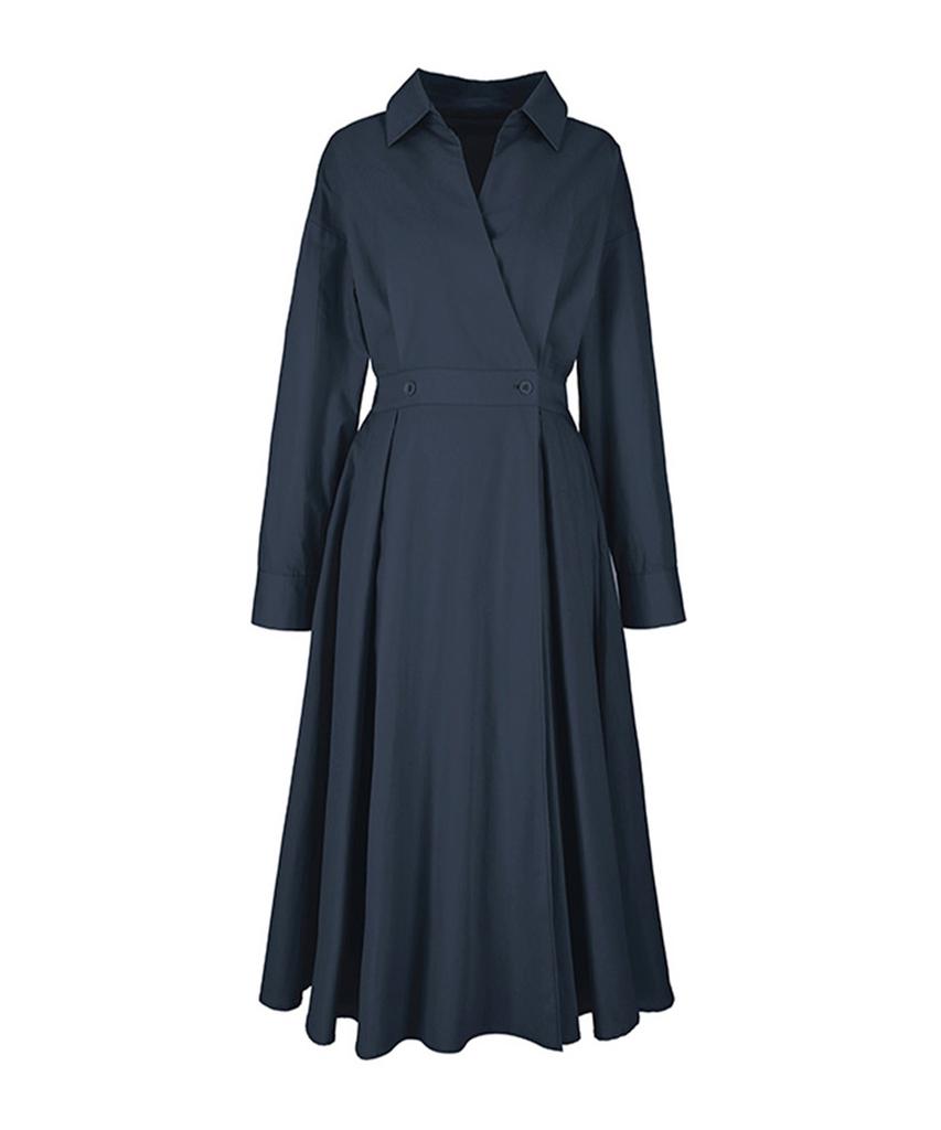 SOUP Shirt Collar Wrap Dress (Sa2Opf2)