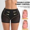 Women's Hip-Enhancing Butt-Lifting Tummy-Control Pants with Sponge Pads - Breathable Mesh Plus Size Shapewear