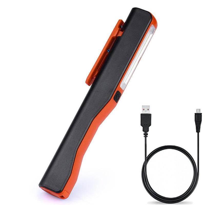 

COB Тип Батареи Рабочий Фонарь Уличный Водонепроницаемый Ручной Фонарь с Магнитным Инспекционным Фонарем Светодиодный с Клипсой оранжевый