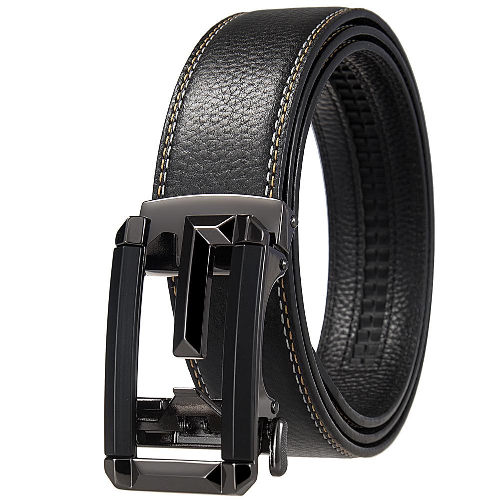 

Полый модный повседневный мужской ремень, первый слой коровьей кожи, автоматический ремень Ly36-305115-5