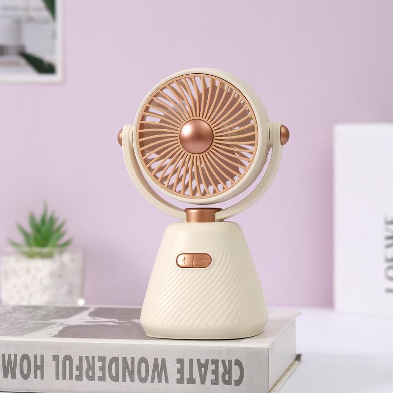 Ventilatore Elettrico Mini a 100 Velocità per Camera da Letto Studenti per Scrivanie - Ventilatore da Tavolo Portatile USB Ricaricabile