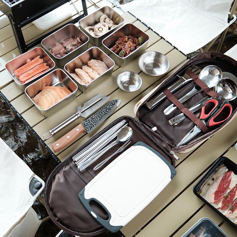 Portable 304 Stainless Steel Camping & Picnic Utensil Set