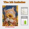 DIY The Cute Orange Cat Pearl Diamond Art Kits Without Frame 30x40cm Gem Art Diamond Painting Kits for Adults/Beginners Gift Idea Home Wall Decor